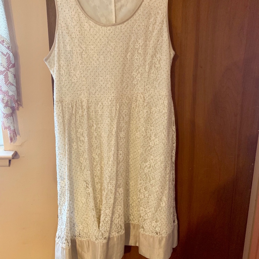 ModCloth White Lace Dress